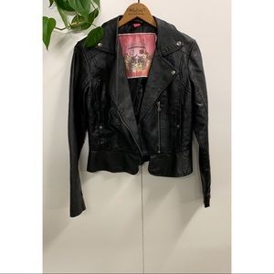 Black Faux Leather Jacket